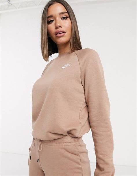 nike wit beige|beige Nike crewneck.